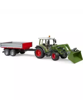 Трактор Fendt Vario 211 с прицепом и погрузчиком