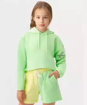 Толстовка оверсайз с капюшоном Button Blue (158)