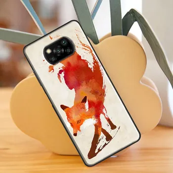 Акварельная картина с лисой для POCO X3 Pro X3 GT F3 M3 M4 Pro, чехол для Xiaomi Mi 11 Lite Mi 11T Pro 10T, задняя крышка Mi 9Lite