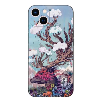 Черный чехол из ТПУ для OPPO Reno 7 7Z 8 Lite 4G 5G PRO F11 F17 F15 F19 F19S F21 Shanhaijing иллюстрация OPPO F19S 4G