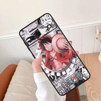 ONE-PIECE противоударный чехол для Google Pixel 8 7A 6A 5A 5 4 4A XL Pro 5G черный чехол для телефона мягкий чехол для телефона Fundas Capa Google Pixel 4