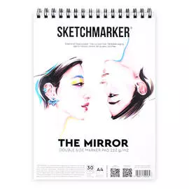 Скетчбук на спирали SKETCHMARKER "THE MIRROR" A4 30 л 220 г