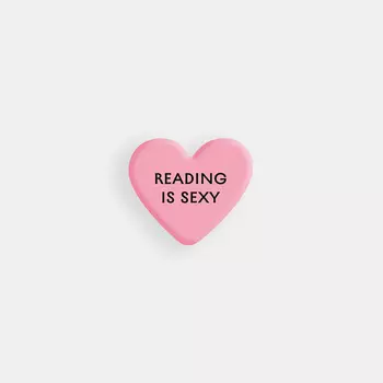 Стикер объемный "Reading is sexy"