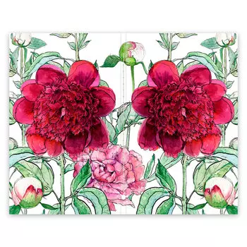 Скетчбук Maxgoodz "CLassic Fox and Owl" Пионы А5, 32 л, 120 г