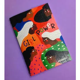 Тетрадь нелинованная Girl power А6 24 л 90 г, скругленные края, бумага слоновая кость, сшивка