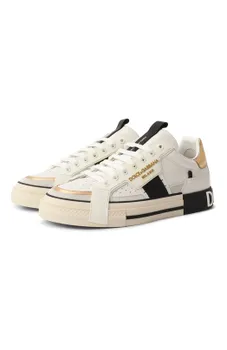 Кожаные кеды Custom 2.Zero Dolce & Gabbana
