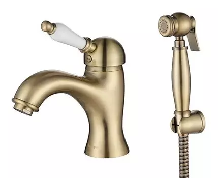 Смеситель для раковины Aksy Bagno Biti бронза (322 bronze)