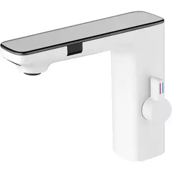 Смеситель для раковины электронный beWash Photocell белый матовый