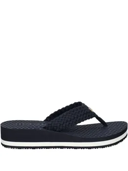 Вязаные шлепанцы с монограммой TH Tommy Hilfiger, синий