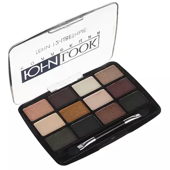 Тени для век 12 цветов тон 02, вес 14 г, ЮниLook ТВ-12