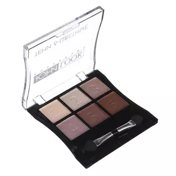 Тени для век 6 цветов тон 01, вес 6 г, ЮниLook ТВ-6