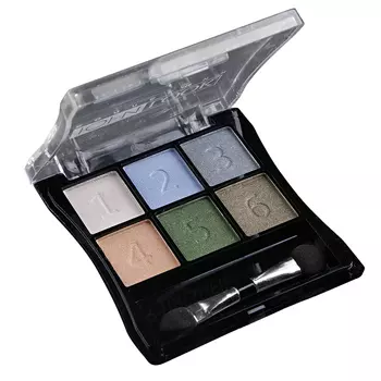 Тени для век 6 цветов тон 02, вес 6 г, ЮниLook ТВ-6