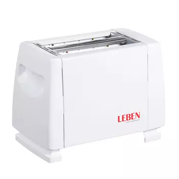 Тостер LEBEN 750 Вт, 2 отделения, функция выжигания фигурки на хлебе, 6 степеней поджарки 475-151