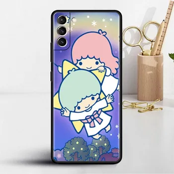 Милый чехол LittleTwinStars для Samsung Galaxy S20 S22 S21 FE S10 S9 Plus S8 Note 20 Ultra 10 Plus, мягкий чехол для телефона Samsung S21 5G