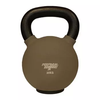 Обрезиненная гиря 20 кг Perform Better Neoprene Kettlebell 8940 серый