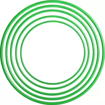 Обруч пластмассовый d80см зеленый