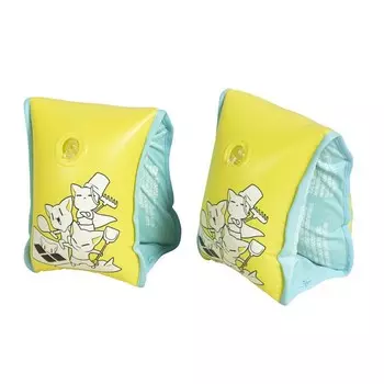 Нарукавники для плавания Arena Soft Armband 95244310 желто-голубые