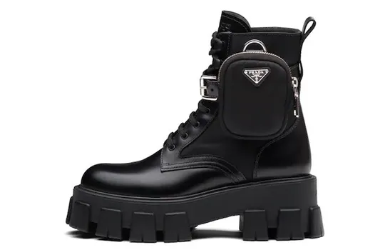 Женские ботинки Prada Monolith, черный