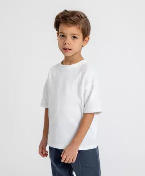Футболка оверсайз белая детская Button Blue (122)
