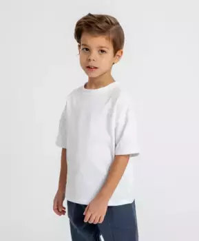 Футболка оверсайз белая детская Button Blue (128)