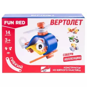 Fun Red Конструктор гибкий Вертолет