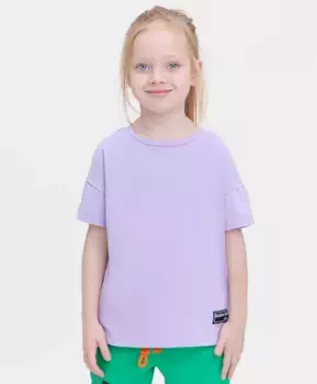 Футболка базовая фиолетовая Button Blue (110)