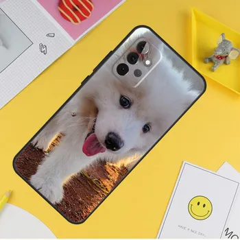 Чехол с изображением щенка самоеда для Samsung Galaxy A54 A34 A14 A13 A33 A53 A12 A32 A52 A71 A51 A15 A25 A35 A55 Samsung A71 4G
