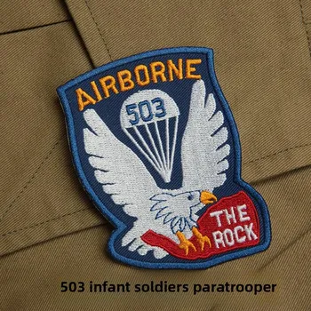 Вышитый значок десантника США времен Второй мировой войны M65/M43/M42 на куртке