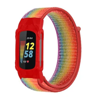 Нейлоновый ремешок для умных часов Fitbit Charge 5, спортивный нейлоновый браслет-петля, браслет Correa Pulsera для Fitbit Charge 5 Band