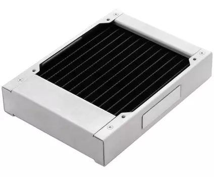 Радиатор Watercool 24108 Watercool 24108 HEATKILLER RAD 120-S Stainless Steel, медный, толщина 30 мм, нержавеющая сталь