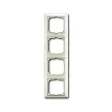 Рамка ABB 1725-0-1514 BASIC 55 4-ая, IP20 шале (белый)
