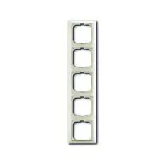 Рамка ABB 1725-0-1515 BASIC 55 5-ая, IP20 шале (белый)