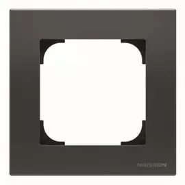 Рамка ABB 2CLA857100A1501 1-постовая, чёрный бархат