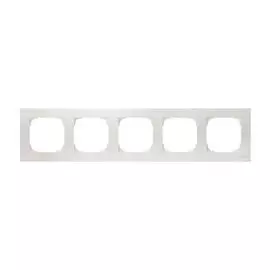 Рамка ABB 2CLA857500A1101 5-постовая, альпийский белый