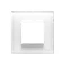 Рамка ABB N2271 CB 1-постовая, 2-модульная, IP20 (белое стекло)