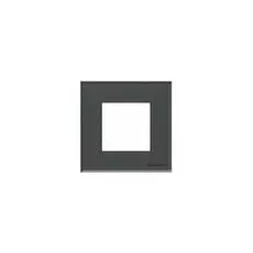 Рамка ABB N2271 CF 2CLA227100N3801 1-постовая, 2-модульная, IP20 (графит)