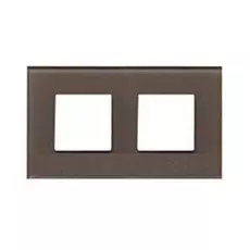 Рамка ABB N2272 CC 2-постовая, 2+2 модуля, IP20 (кофейное стекло)