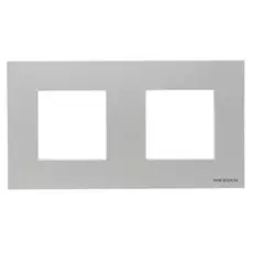 Рамка ABB N2272 PL 2-постовая, 2+2 модуля, IP20 (серебро)