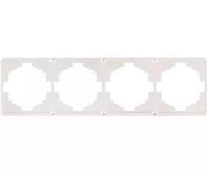 Рамка четверная KRANZ KR-78-0754-1 MIELE ROUND перламутр