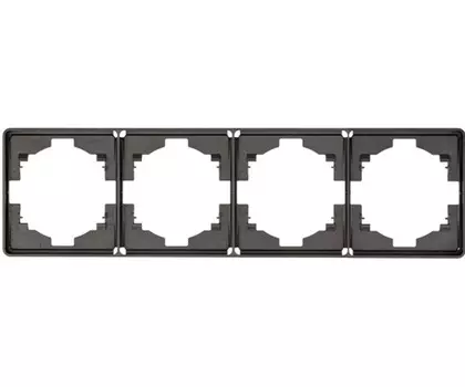 Рамка четверная KRANZ KR-78-0754-2 MIELE ROUND титан