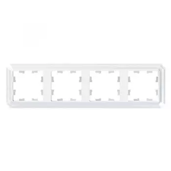 Рамка четверная Systeme Electric ATN100104 AtlasDesign ANTIQUE универсальная, Белый