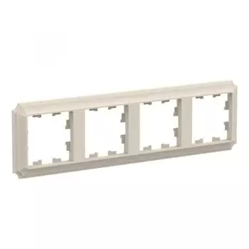 Рамка четверная Systeme Electric ATN100204 AtlasDesign ANTIQUE универсальная, Бежевый