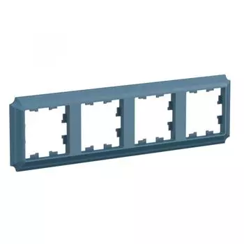 Рамка четверная Systeme Electric ATN100804 AtlasDesign ANTIQUE универсальная, Изумруд