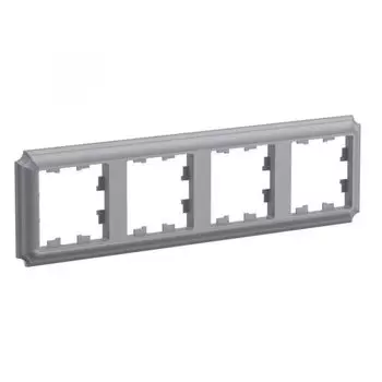 Рамка четверная Systeme Electric ATN100904 AtlasDesign ANTIQUE универсальная, Сталь