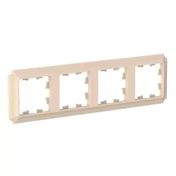 Рамка четверная Systeme Electric ATN101204 AtlasDesign ANTIQUE универсальная, Песочный