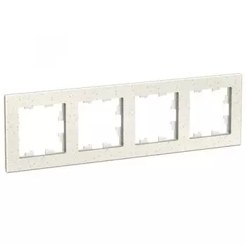 Рамка четверная Systeme Electric ATN343104 AtlasDesign NATURE Мрамор крем роял