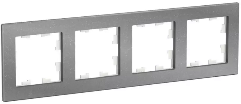 Рамка четверная Systeme Electric ATN343204 AtlasDesign NATURE Мрамор айс грей