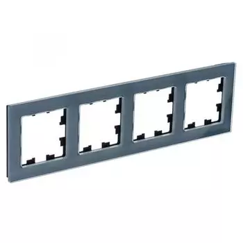 Рамка четверная Systeme Electric ATN360704 AtlasDesign NATURE Натуральное стекло Грифель