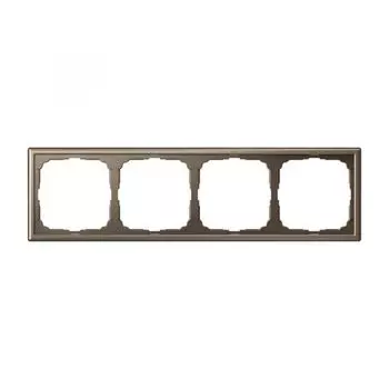 Рамка четверная Systeme Electric GAL000604 ArtGallery универсальная, Мокко
