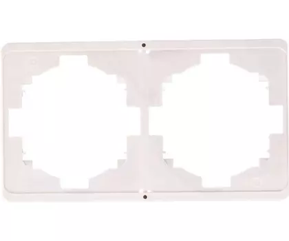 Рамка двойная KRANZ KR-78-0752-1 MIELE ROUND перламутр